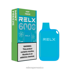 RELX Sabor Tabaco - RELX Crush Pocket 6000 helado congelación de menta 6006J12
