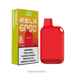 RELX Vape Mexico - RELX Crush Pocket 6000 5% alto nic mango triple 6006J26